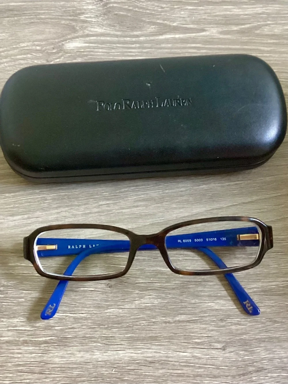 Ralph Lauren Polo Eyeglasses RL 6059 5003 Tortoise/Blue Frame Italy 51 [] 16 135